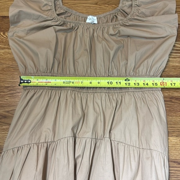 Marea By Liz Joy JANE DRESS Camel Tan Size Large - Picture 11 of 12